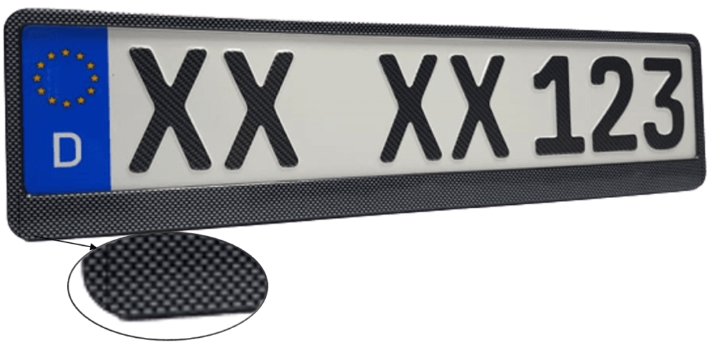 2 X EU Kennzeichenhalter Pink Nummernschildhalter Kennzeichenhalterung PKW  KFZ online kaufen