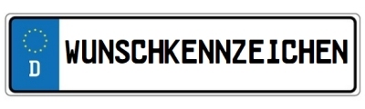 Wunschkennzeichen SHK EIS SRO Saale-Holzland-Kreis
