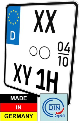 nummernschild Motorrad Oldtimer H und Saisonkennzeichen